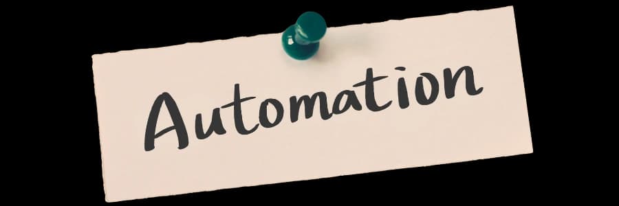 automation written on a sticky note