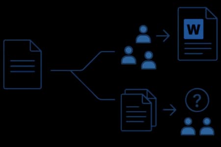 The growth of a document tree