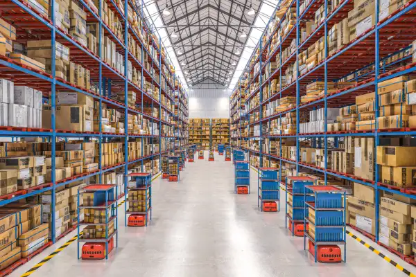 Warehouse full of inventory