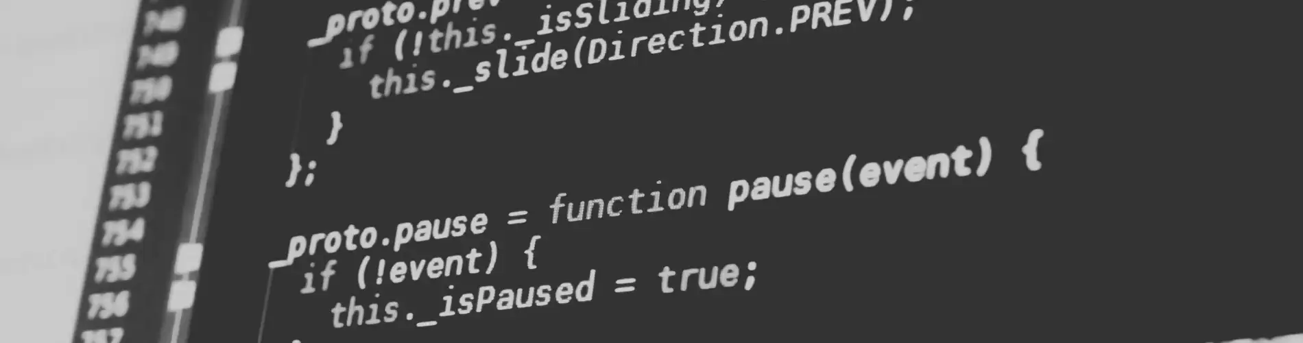 javascript code on a screen