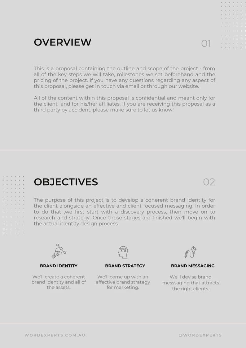 Page 2 after template applied