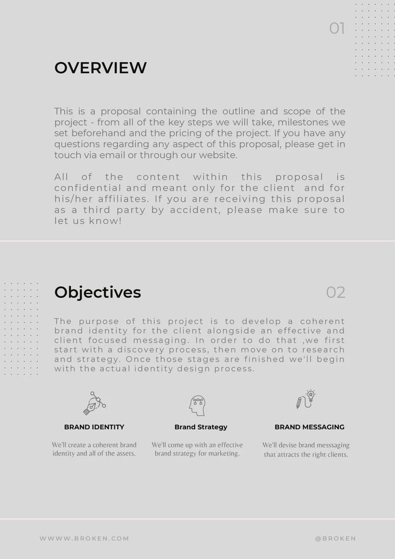 Page 2 before template applied