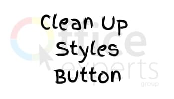Clean Up Styles Button