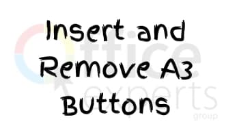 Insert and Remove A3 Buttons