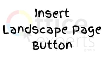 Insert Landscape Page Button