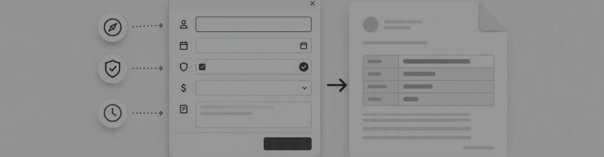 Popup form to document diagram